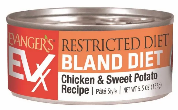 24/5.5 oz. Evanger's Evx Restricted Diet Bland Diet Chicken & Sweet Potato For Cats - Food